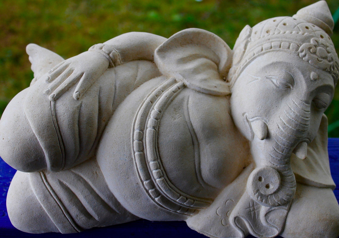 Ganapati Ganesha Stone Garden Statue hand carved limestone Bali Art