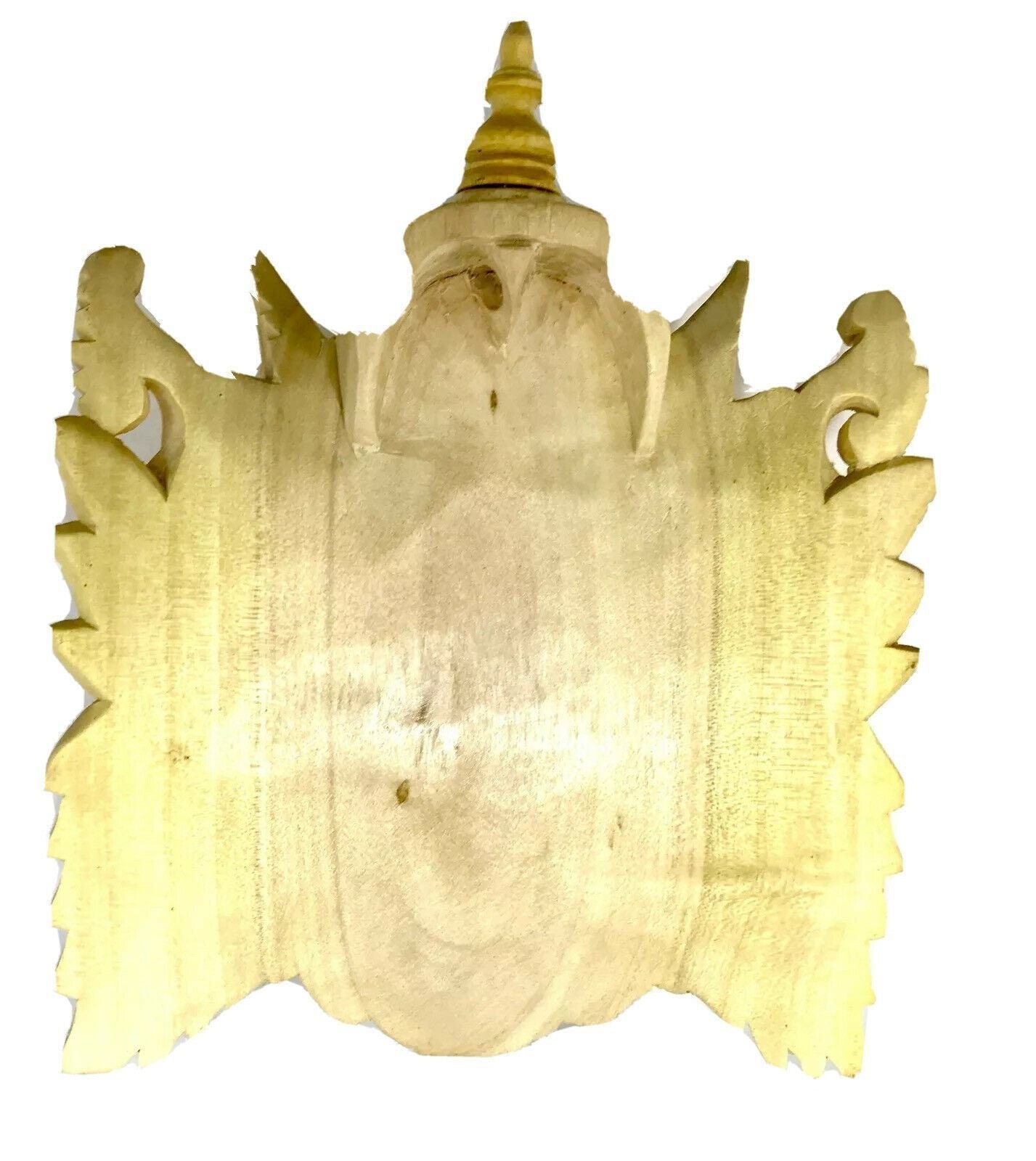Balinese Ganesha Remover of. Obstacles Elephant Mask Hand Carved wood Carving Hindu Wall Art eclectic spiritual Decor - Acadia World Traders