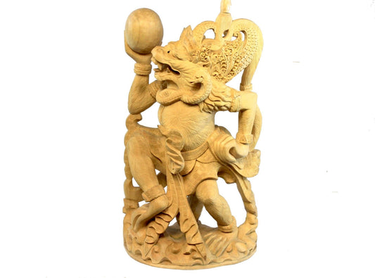 Balinese Hanuman Monkey God Sculpture Ramayana Bali Art hand Carved Wood Statue - Acadia World Traders