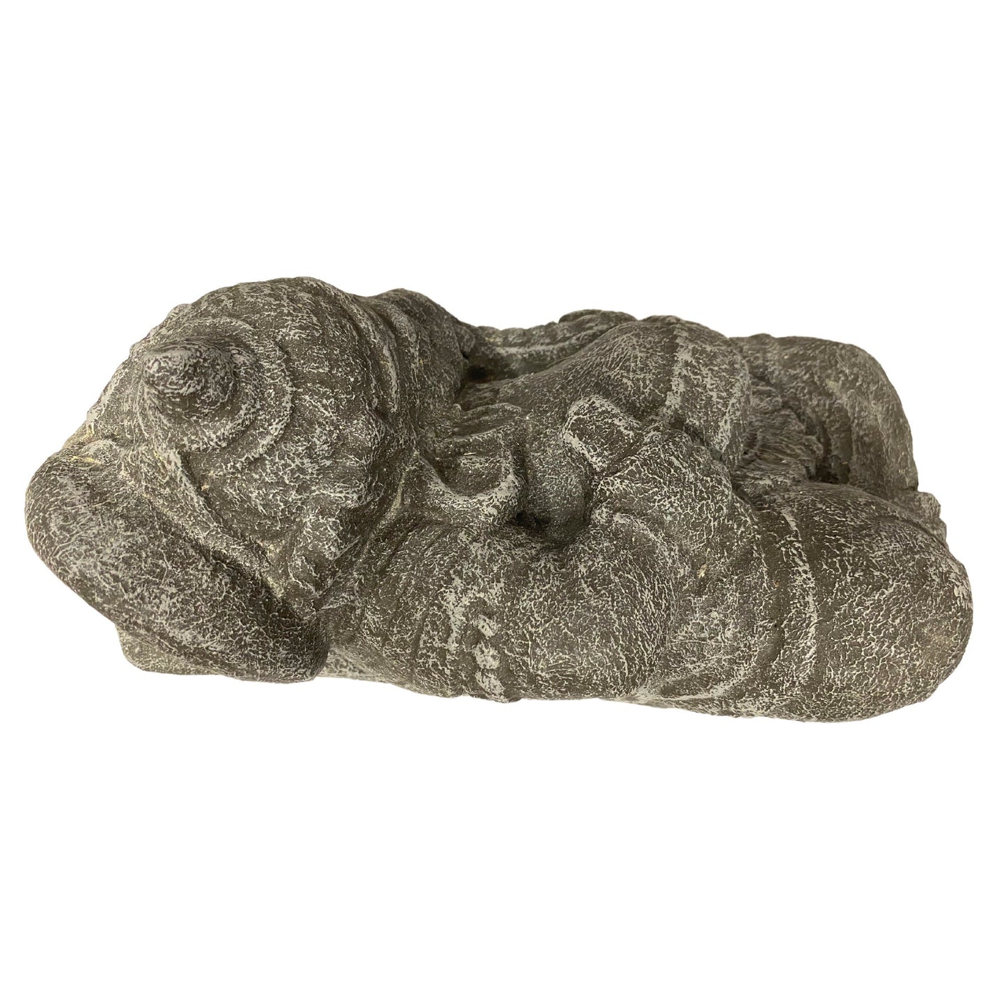 Reclining Ganesha Garden Statue handmade cast lava stone concrete Balinese Hindu Yard Art sleeping elephant god