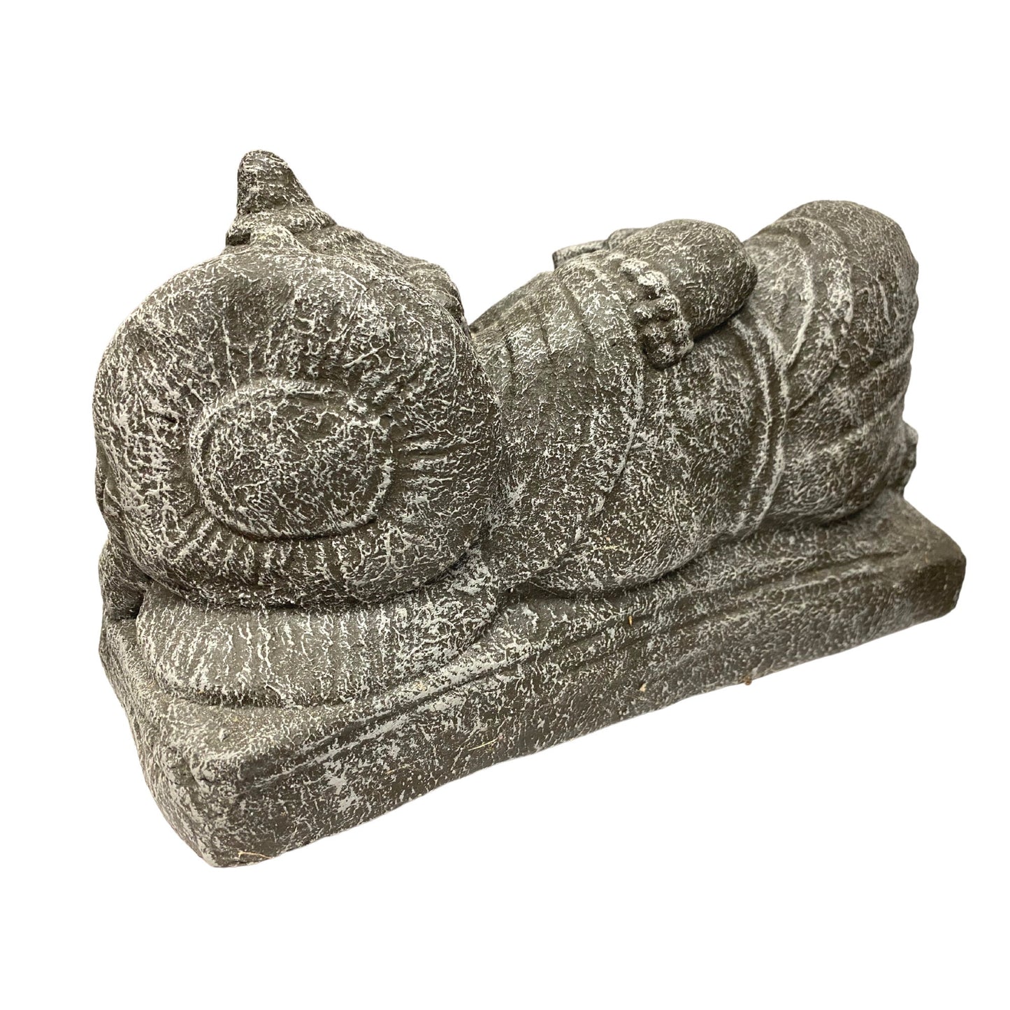 Reclining Ganesha Garden Statue handmade cast lava stone concrete Balinese Hindu Yard Art sleeping elephant god