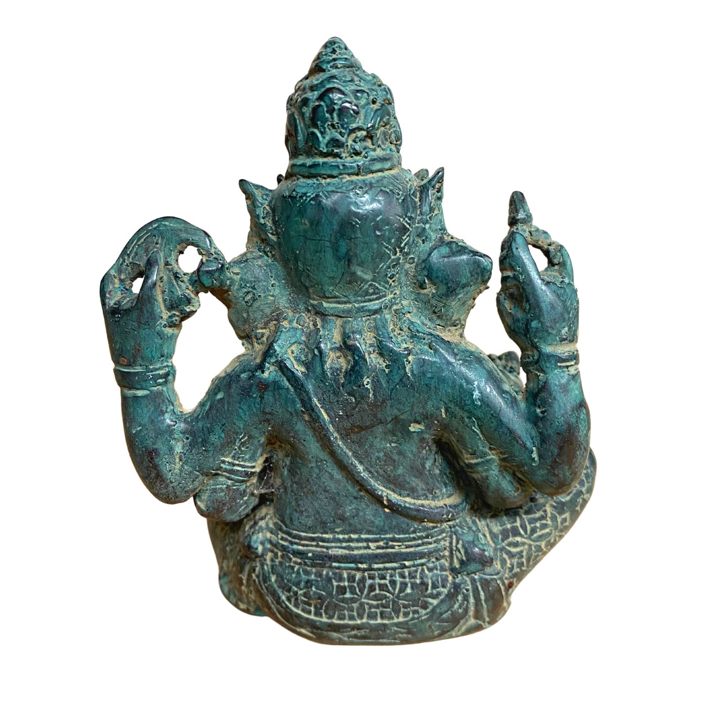Ganapati Ganesha Murti Bronze Statue Elephant God Handmade lost wax cast sculpture Bali Art Indonesian