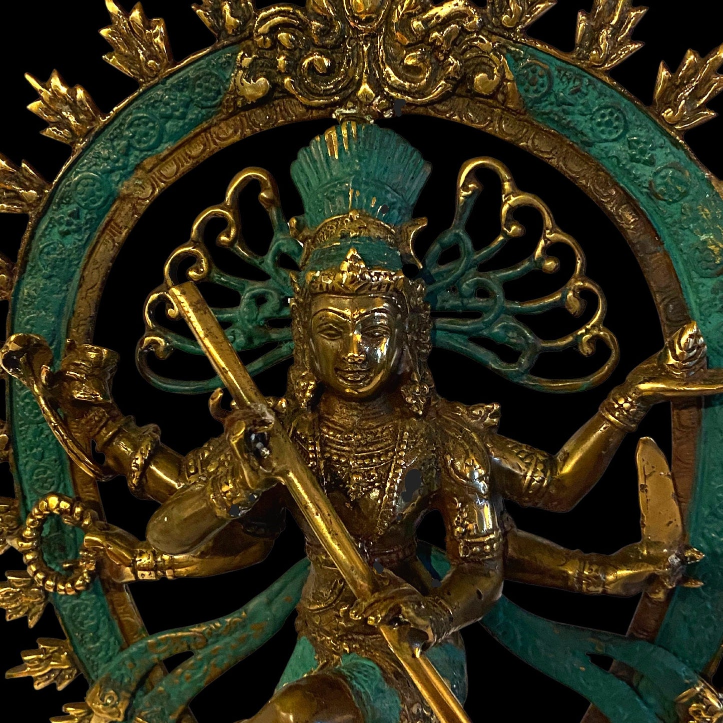 Shiva Nataraja Bronze Sculpture: Balinese Hindu Art, Lost Wax Cast Metal Statue