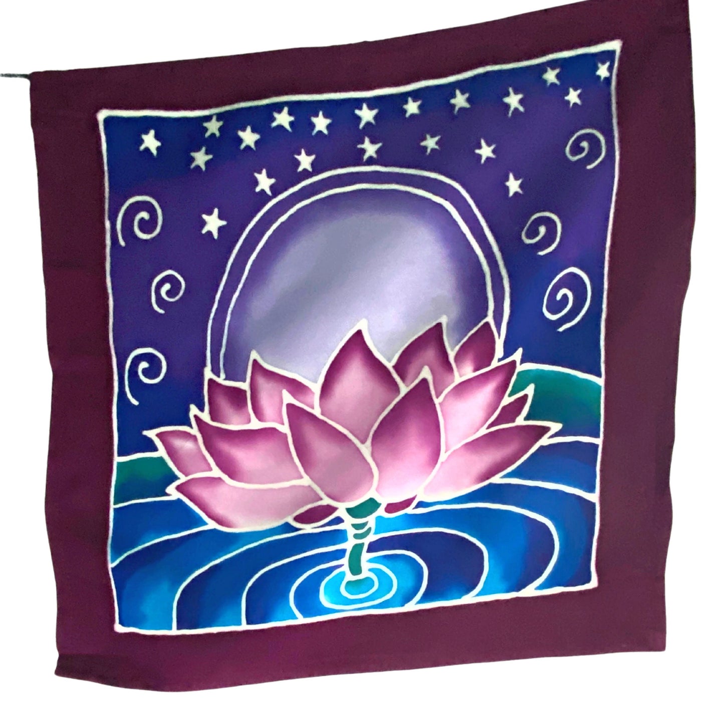 Gaia Mother Earth Goddess of Elements Prayer Flag Wall hanging Banner Bali Batik Art