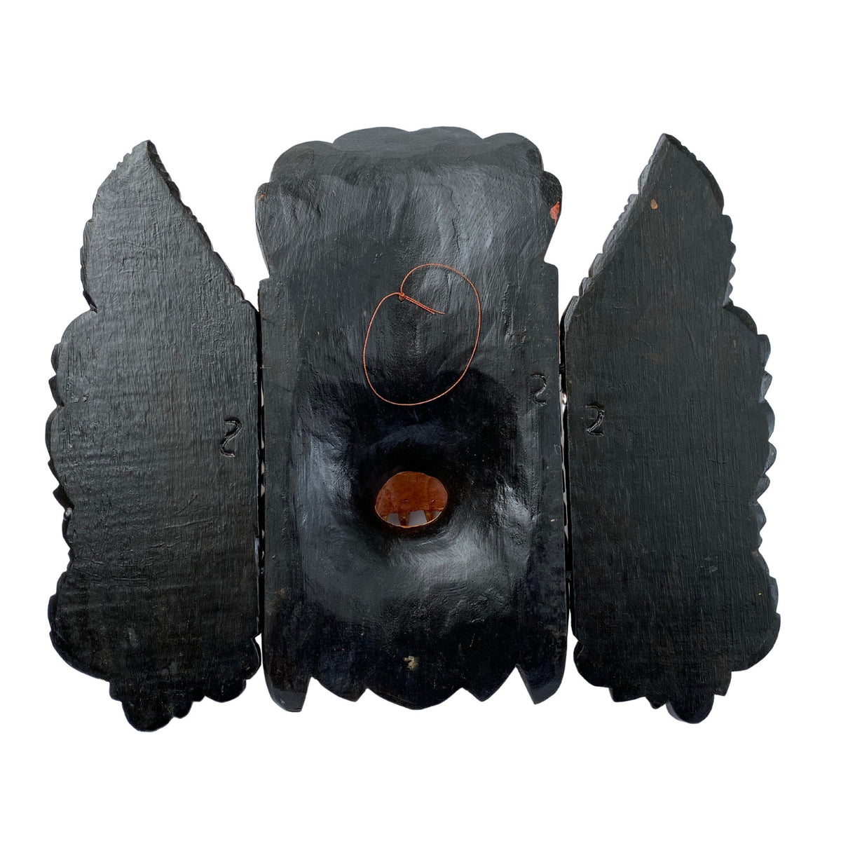 Balinese Barong Pig Demon Mask: Hand Carved Wood Protector Wall Decor, Bali Wood Carving
