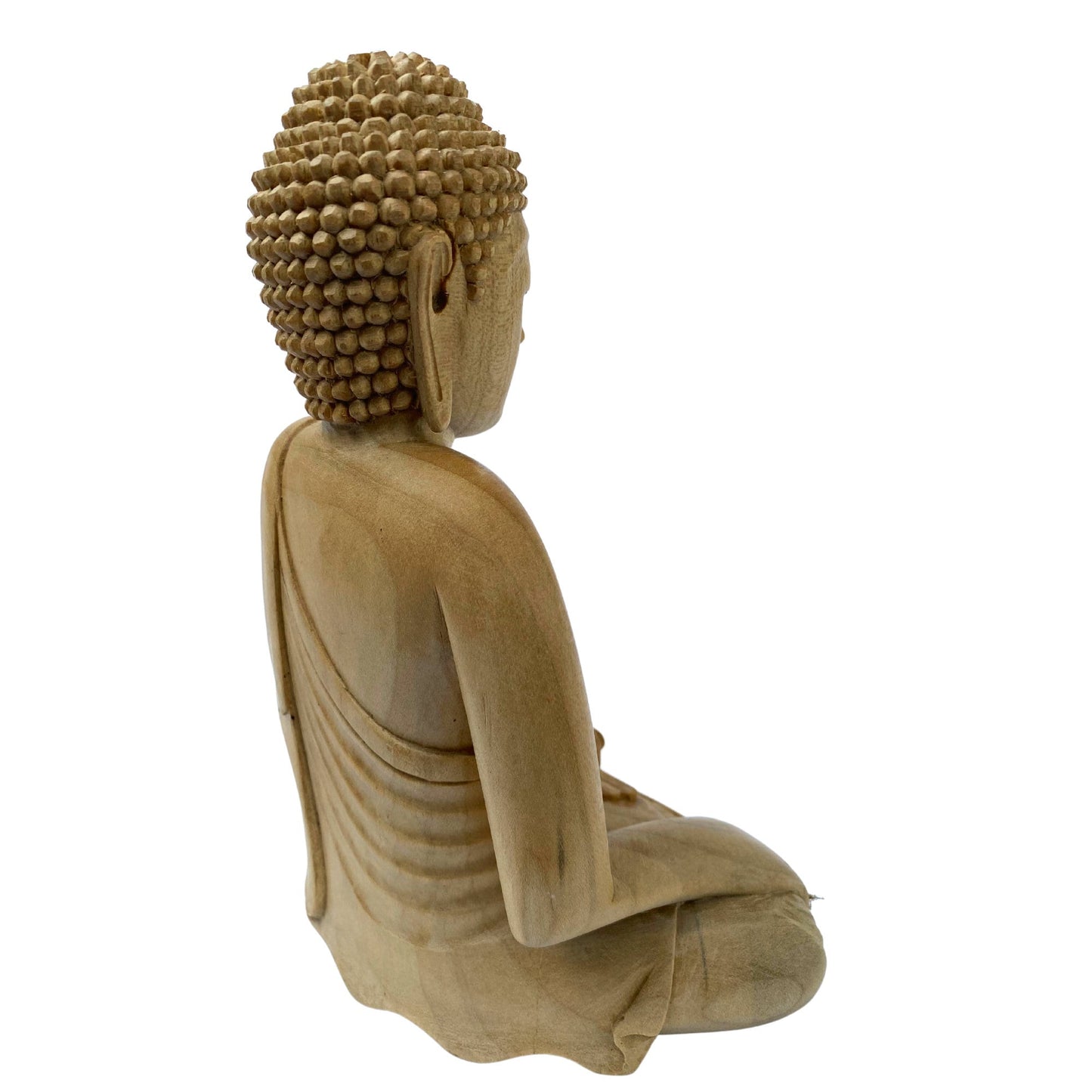 Earth Witness Buddha Sculpture Hand Carved Balinese Wood Carving hand carved Statue Bali art