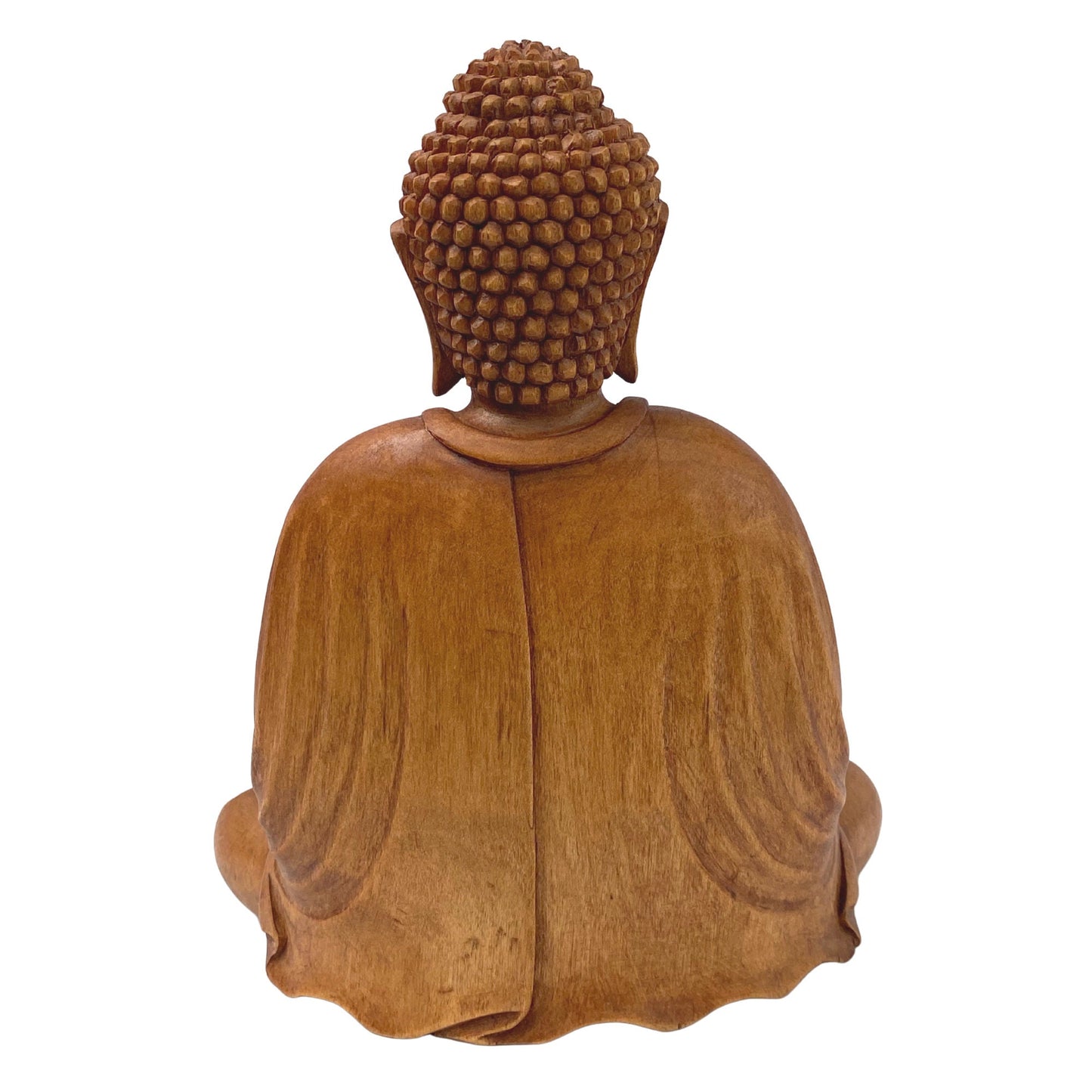 Namaste' Blessing Gautama Buddha Sculpture Handmade Hand Carved wood carving Statue Balinese Buddhist Art