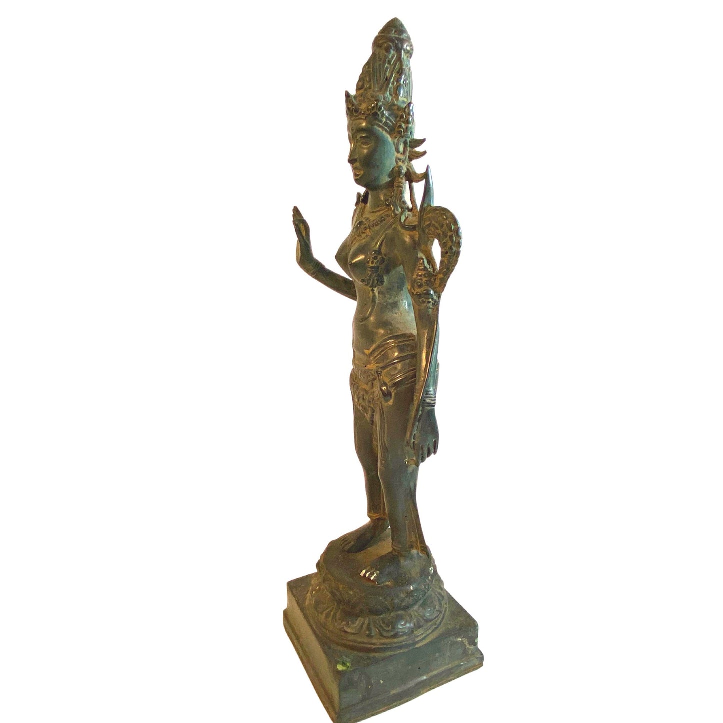 Dewi Sri Goddess Bronze Statue Rice Mother Fertility Goddess Lost wax Art Sculpture Balinese Indonesian Art