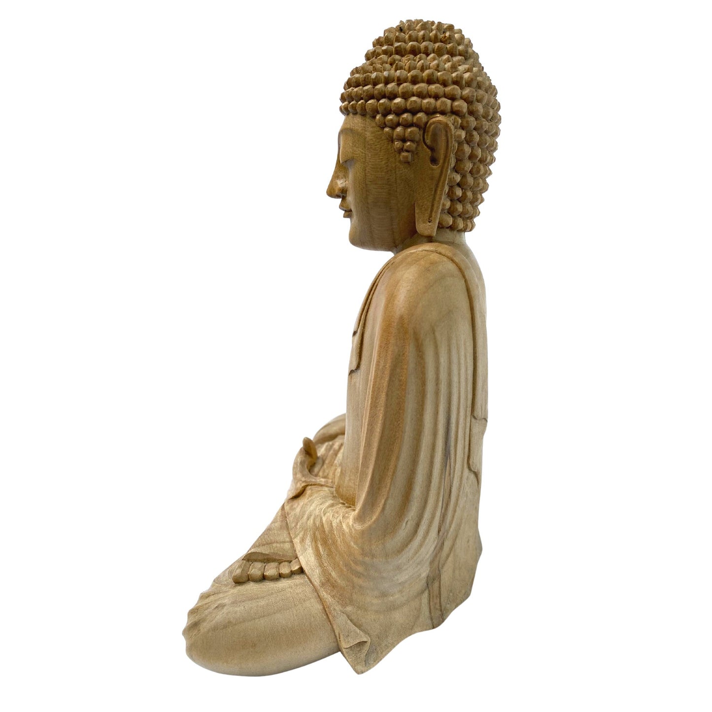 Earth Witness Buddha Sculpture Hand Carved Balinese Wood Carving hand carved Statue Bali art