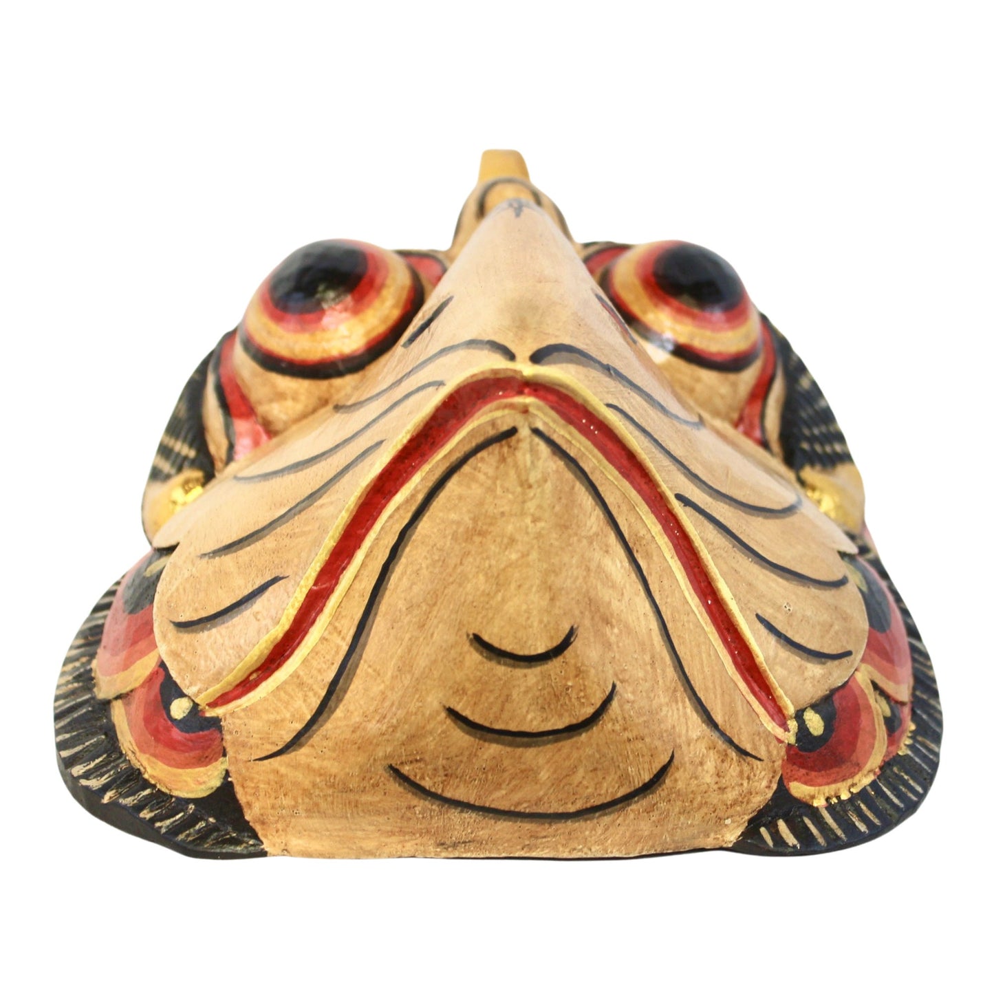 Balinese Chicken Mask Rooster Fowl polychrome Wooden Mask Bali Folk Art Hand carved wood Carving Wall Art Decor Indonesian - Acadia World Traders