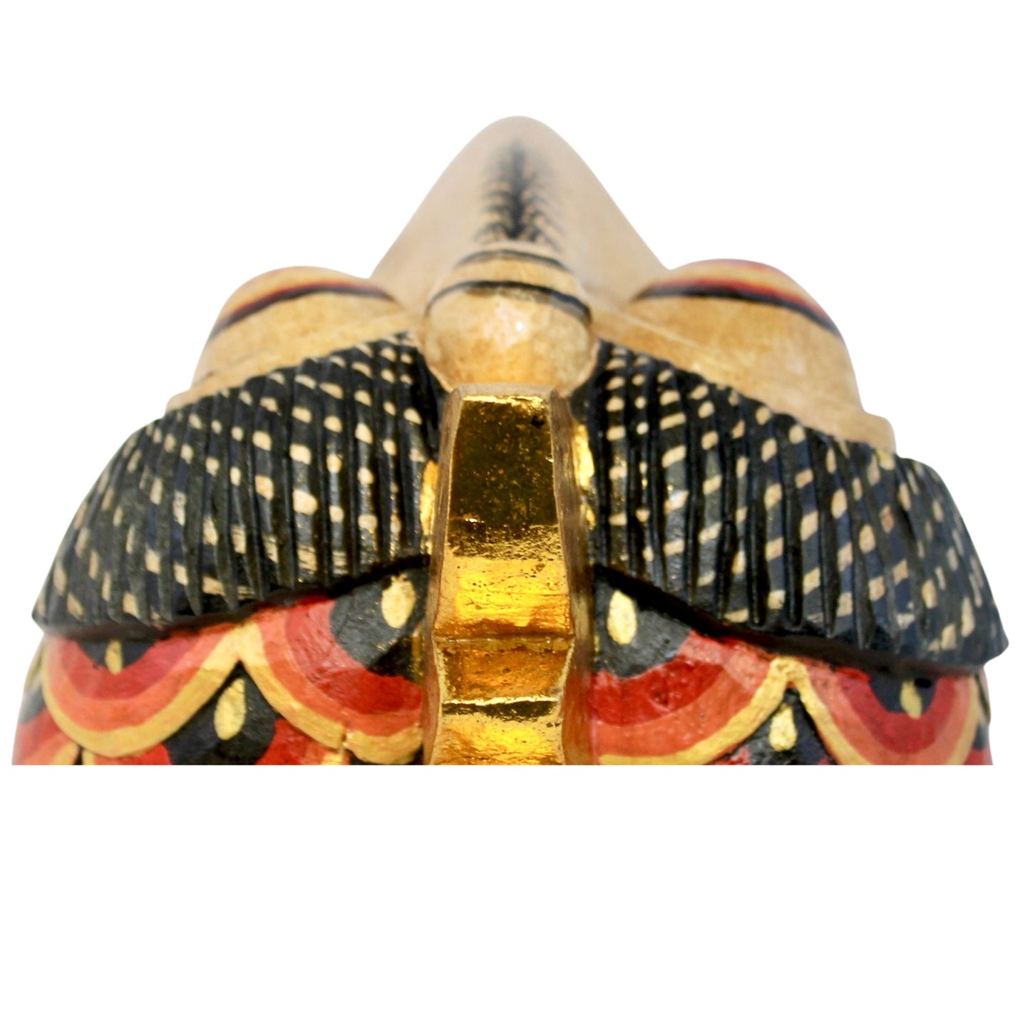 Balinese Chicken Mask Rooster Fowl polychrome Wooden Mask Bali Folk Art Hand carved wood Carving Wall Art Decor Indonesian - Acadia World Traders