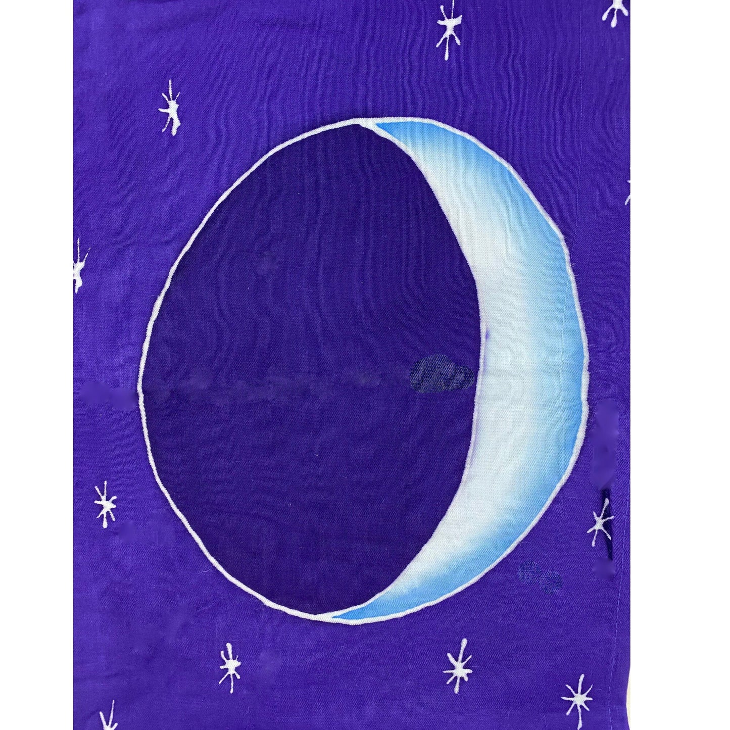 Lunar Moon Phase Handmade Bali Batik Prayer Flag Wall hanging bunting Banner Garden art