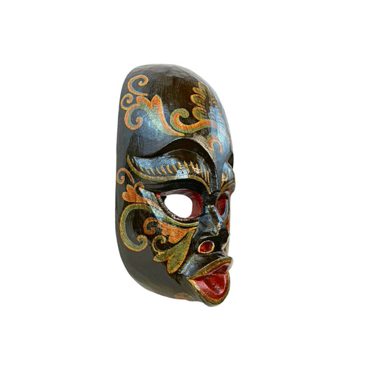 Balinese Mask BARONG BRUTUK Primitive Mask Trunyan Village Topeng Dance Demon Bali Folk Art Hand Carved Polychrome wooden Mask - Acadia World Traders