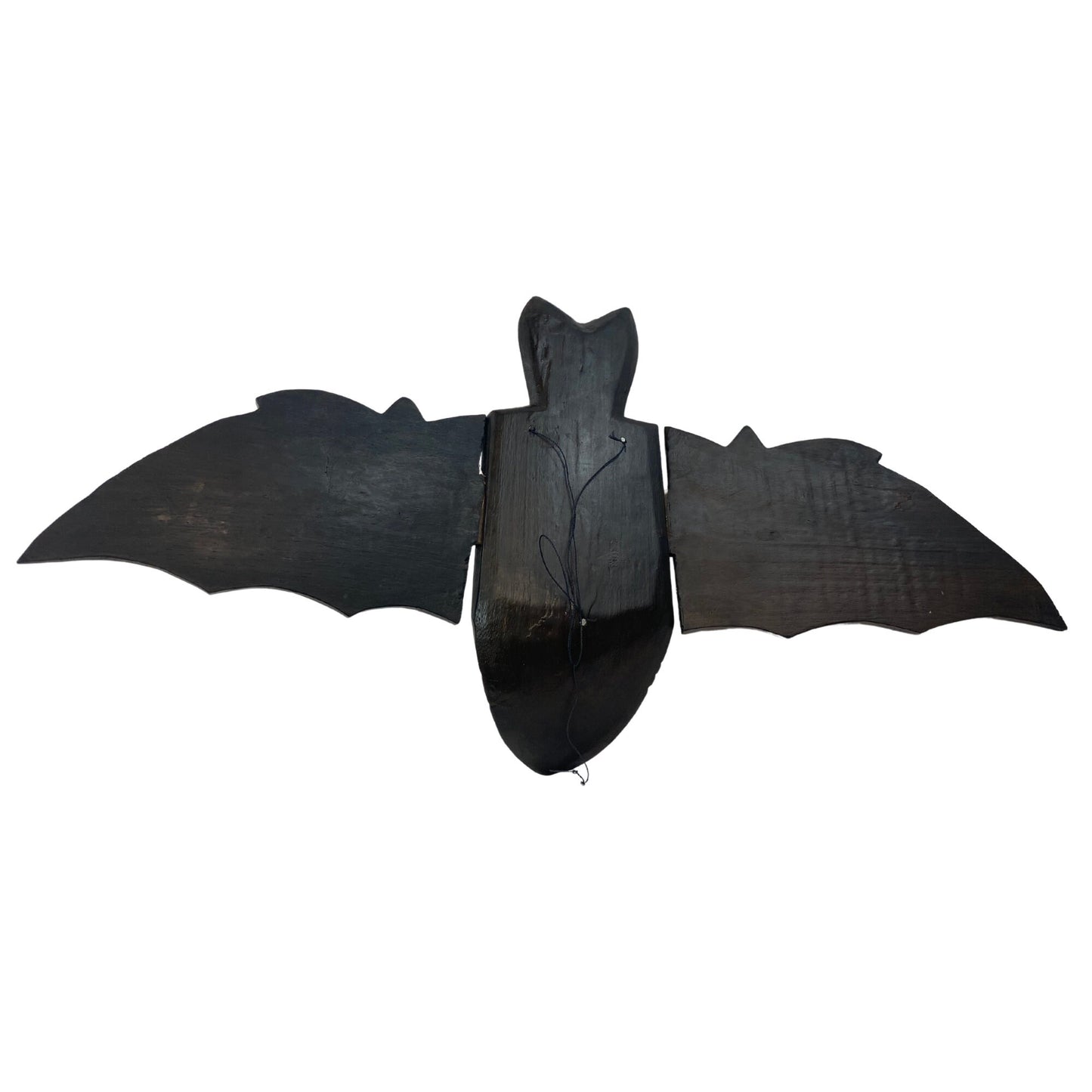 Flying Black Bat Mobile Balinese Spirit Chaser Demon chaser hand carved wood Bali Art