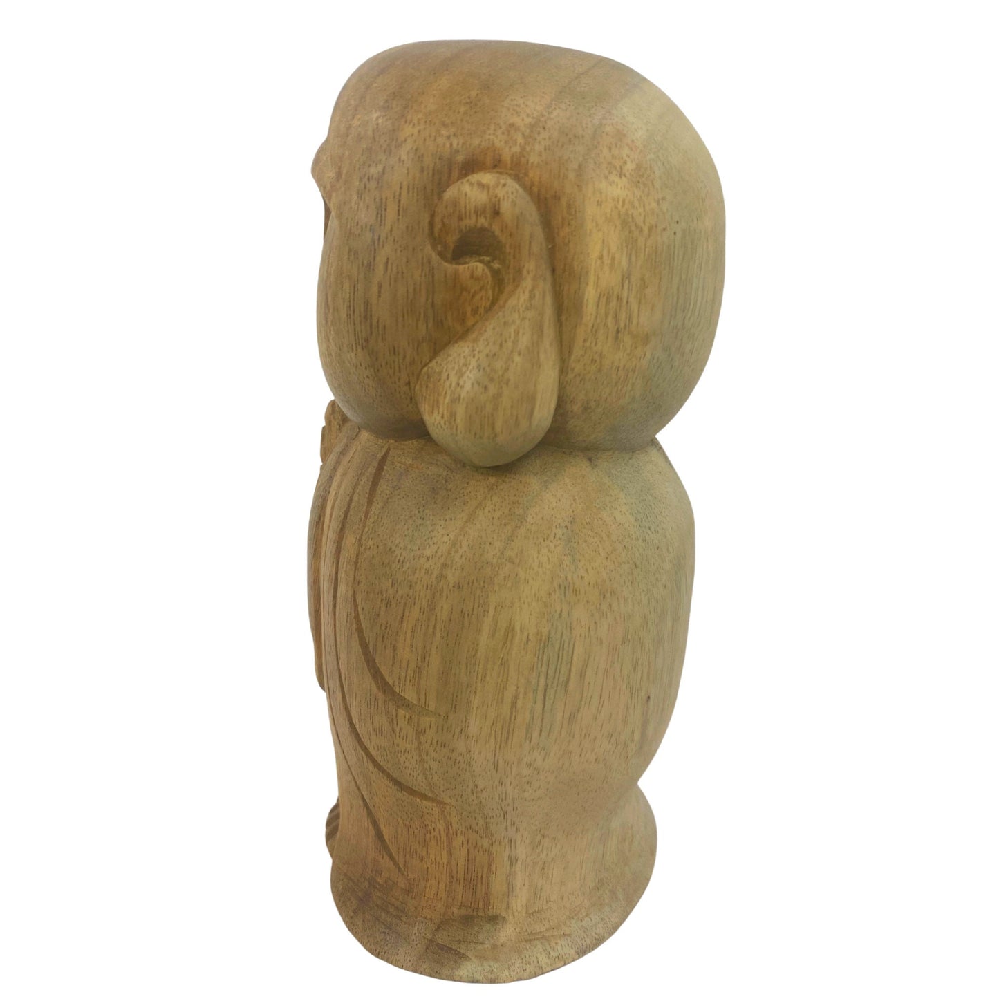 Namaste Blessing Jizo Buddha Sculpture Hand Carved wood statue Protector of Children Mothers Travelers