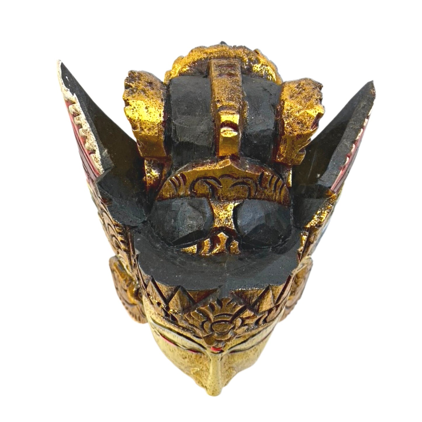 Dewi Sita Goddess Mask Ramayana Wall art carved wood Balinese Folk Art - Acadia World Traders