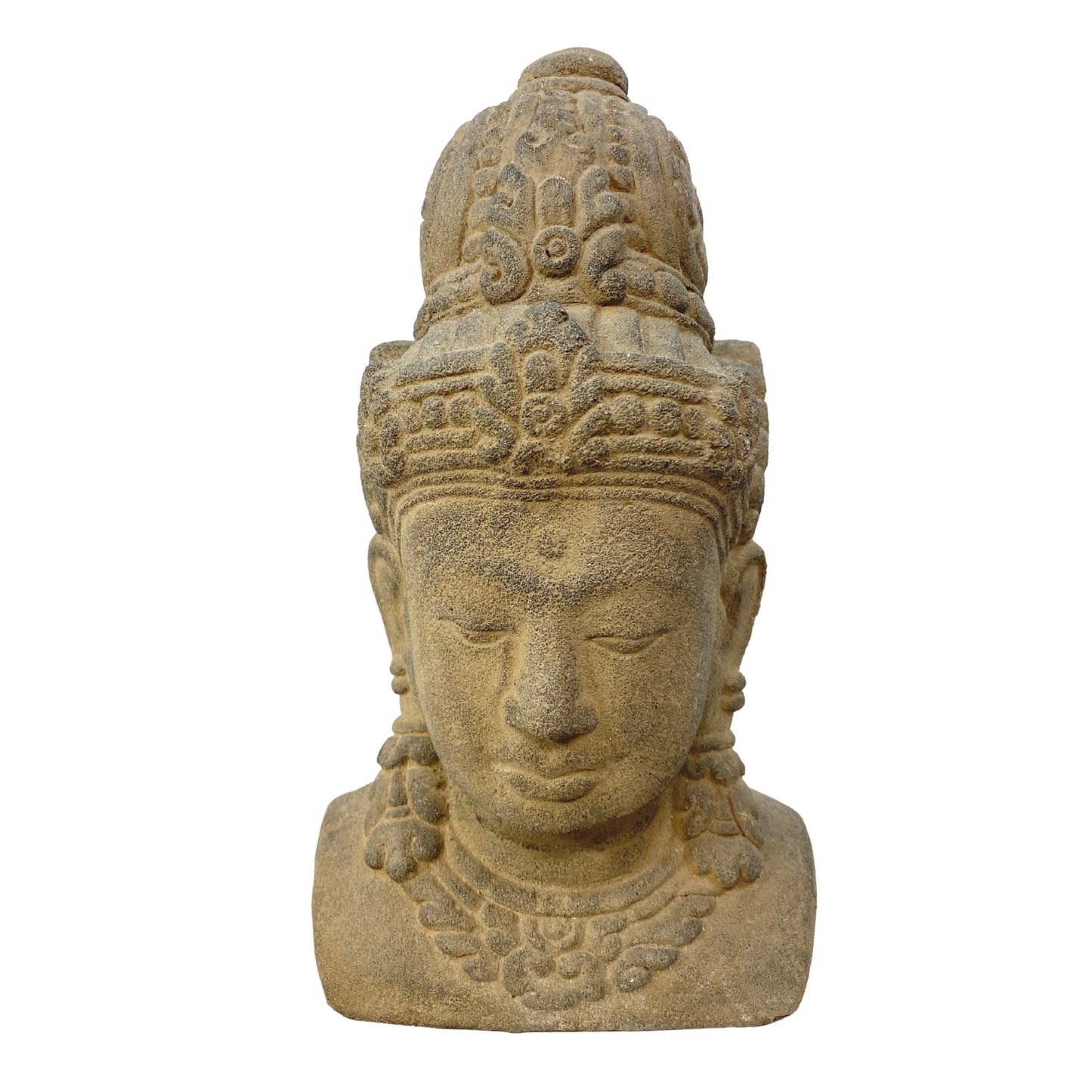 Dewi Sri Goddess Stone Garden Statue Fertility Rice Goddess Bust handmade Cast concrete Garden statuary Sculpture Balinese Art