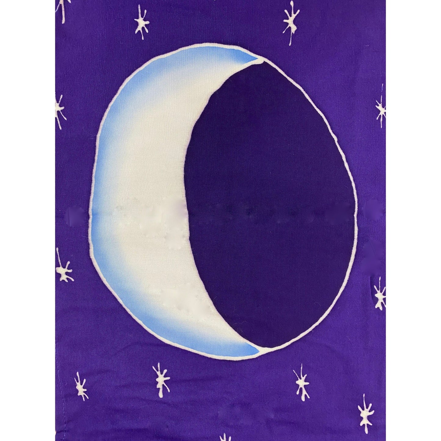 Lunar Moon Phase Handmade Bali Batik Prayer Flag Wall hanging bunting Banner Garden art