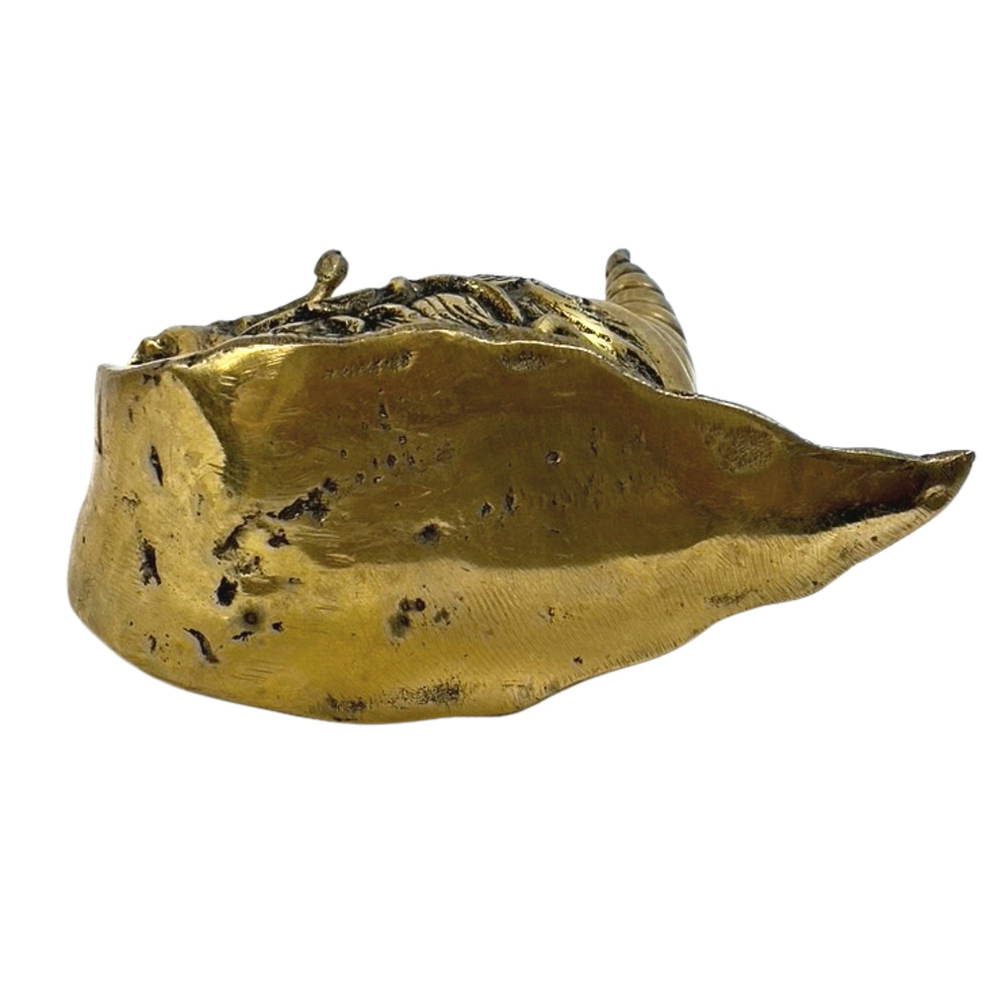 Garden Snail Spiral Shell Gastropoda Statue Sculpture handmade lost wax Cast Silvered Bronze Indonesian Bali art - Acadia World Traders