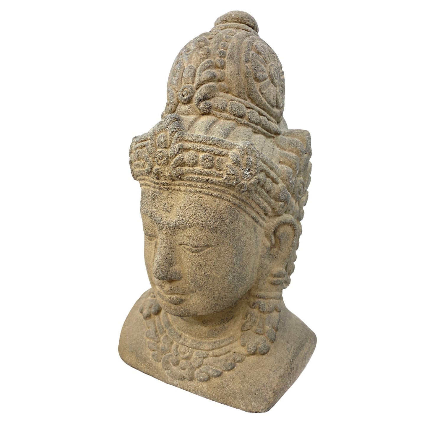 Dewi Sri Goddess Stone Garden Statue Fertility Rice Goddess Bust handmade Cast concrete Garden statuary Sculpture Balinese Art