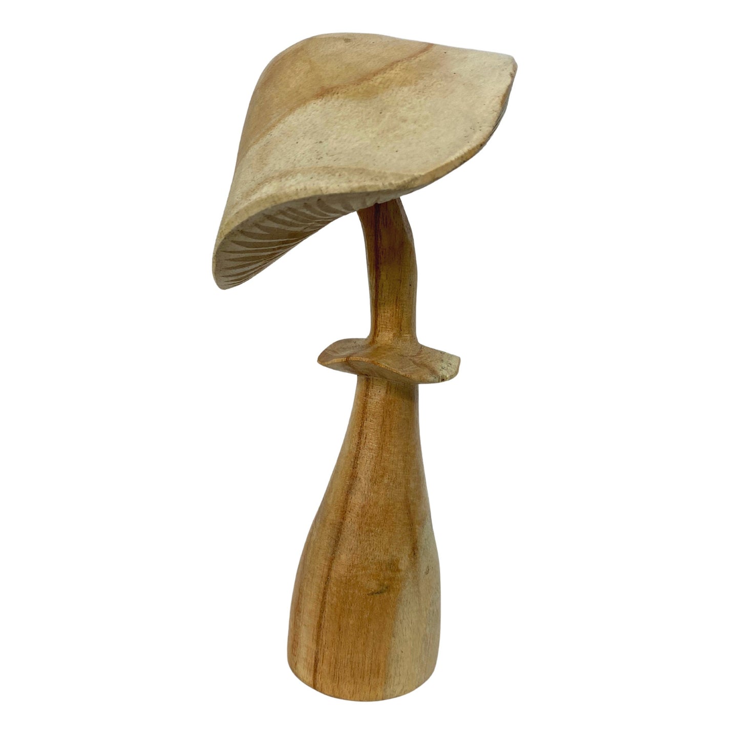 Magic Bali Mushroom Hand Carved Wood statue Set of 3 toadstool hand carved Fungi Toadstool Wood carving sculpture Nature Decor - Acadia World Traders