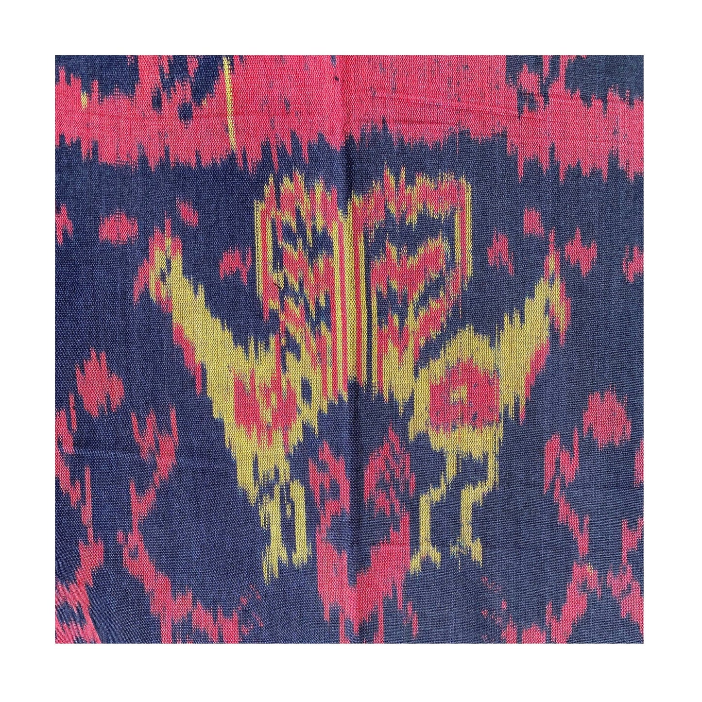Handwoven Indonesian Ikat Cotton Throw: Hand Loomed Ethnic Cloth Tapestry, Wall Hanging