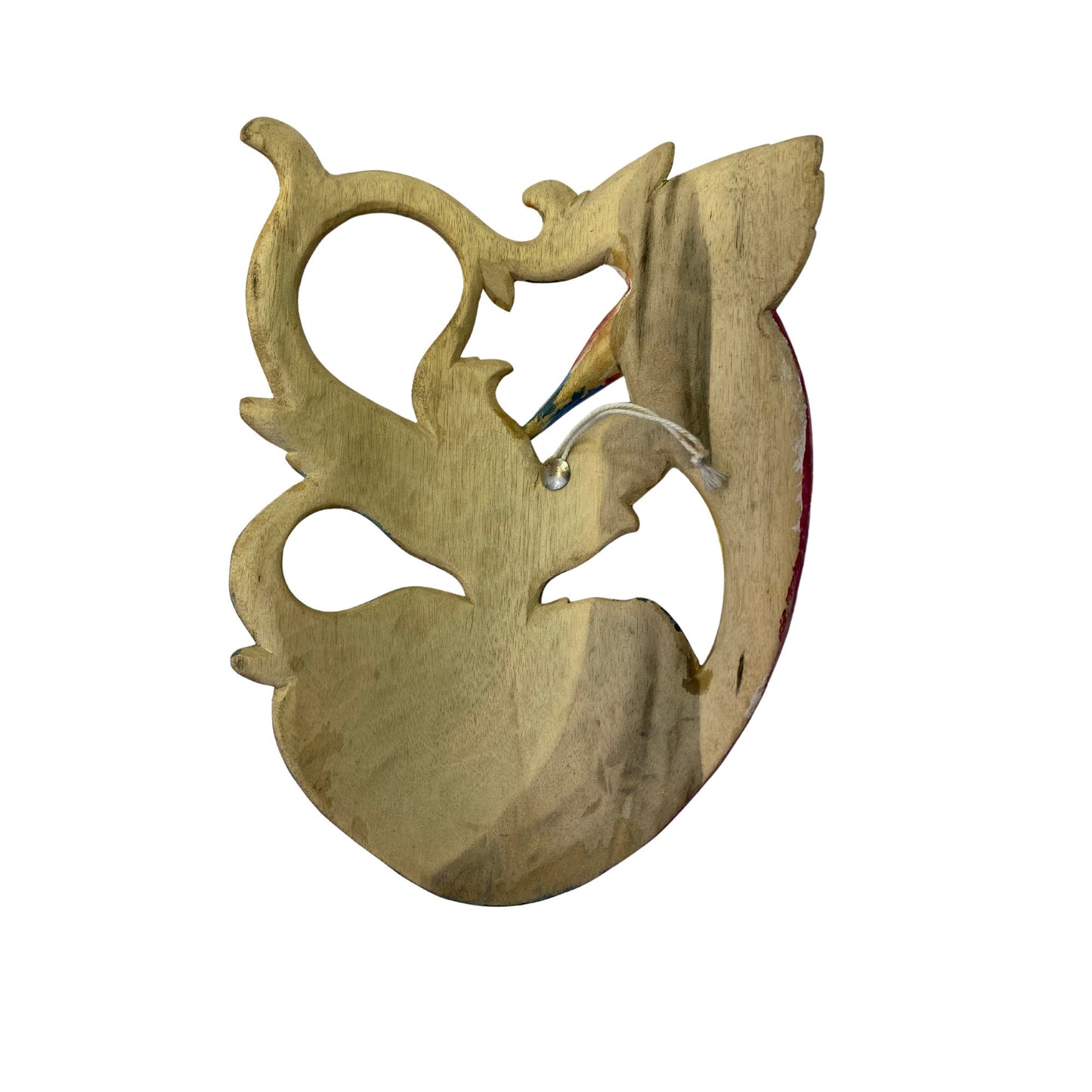 Balinese Mask Dragon Phoenix Bird Goddess Dream Mask Abstract Mask Hand Painted Carved Wood Carving Bali Wall Decor Art