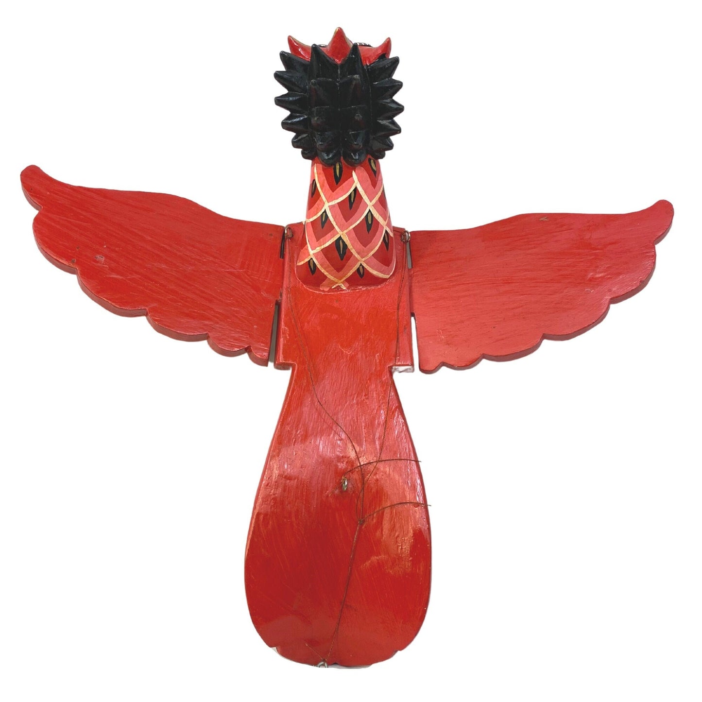 Balinese Flying Singa Lion Mobile: Hand Carved Wood Spiritchaser
