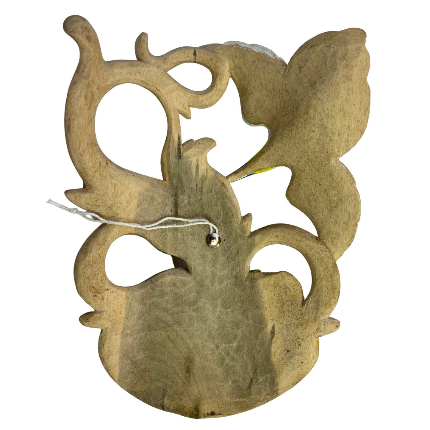 Hand Carved Balinese Goddess Dream Mask: Forest Nymph, Bali Art Wood Carving Wall Decor