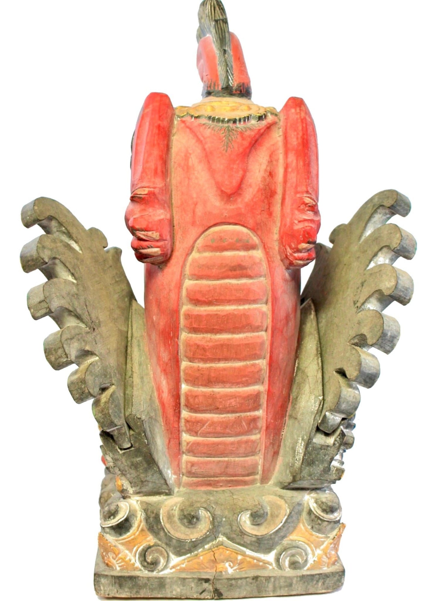 Balinese Singa Barong Winged Lion Spirit statue wood carving sculpture Bali Art - Acadia World Traders