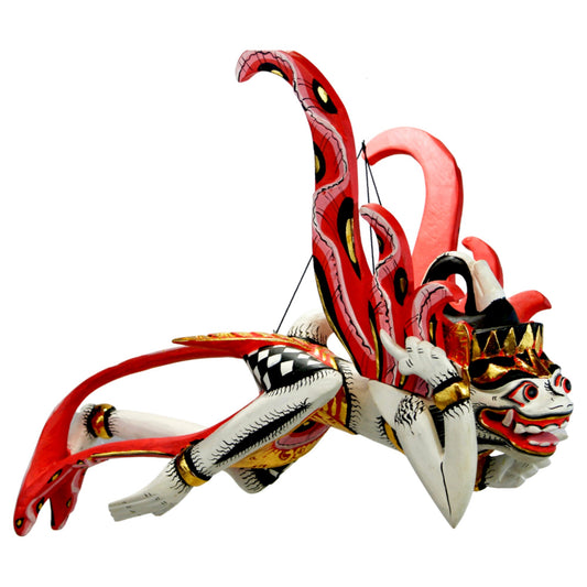 Winged Hanuman Mobile Flying Monkey Spiritchaser Balinese Carved wood Art