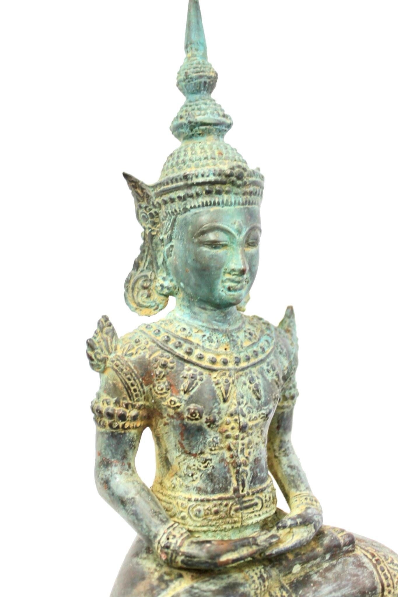 Seated Dhyana Buddha Bronze Statue Handmade Lost Wax Cast sculpture