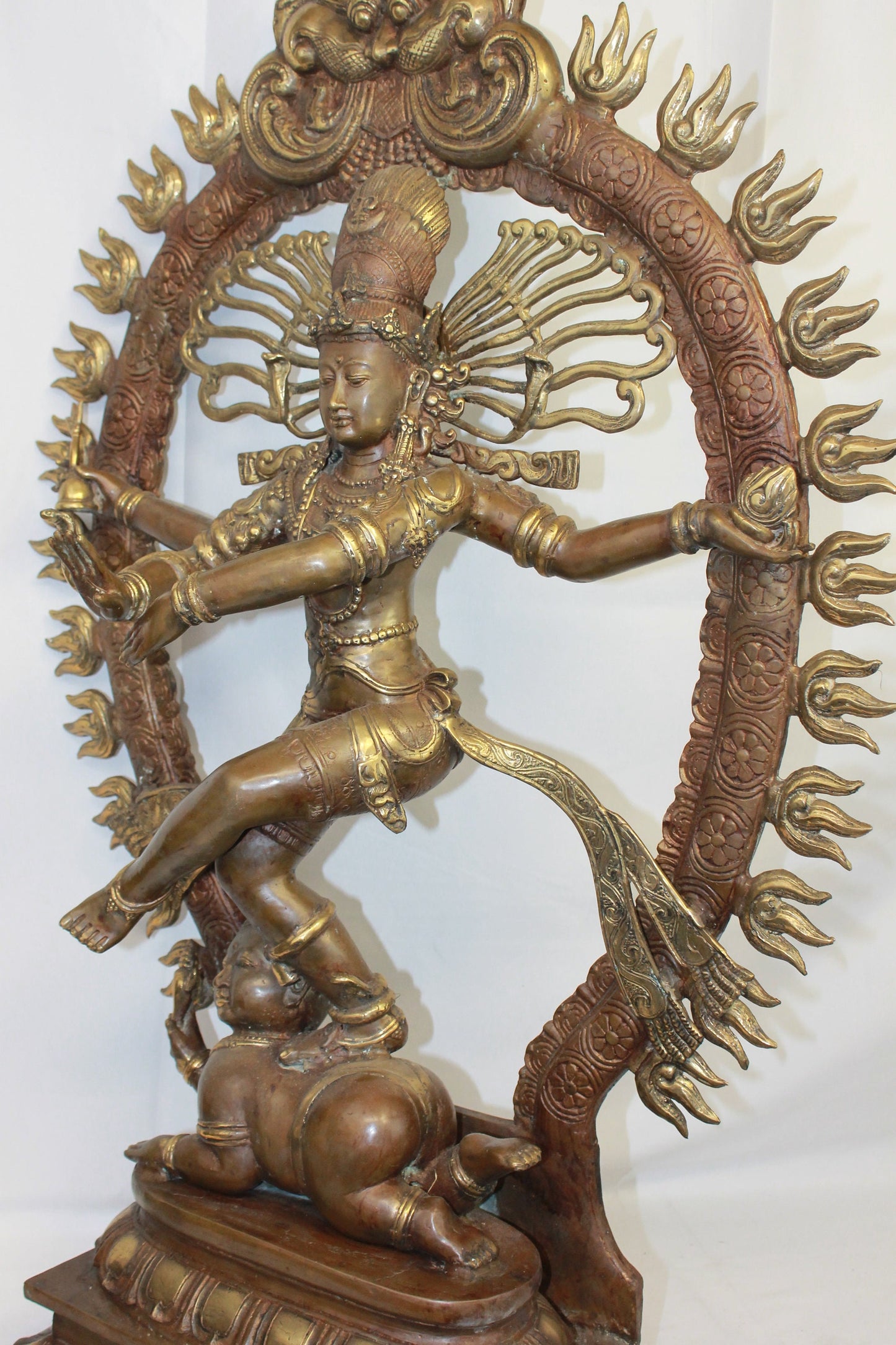 Shiva Nataraja Sculpture Lord of Dance Statue Dancing Shiva Murti Balinese Hindu art Lost Handmade wax cast solid Bronze 3 ft tall - Acadia World Traders