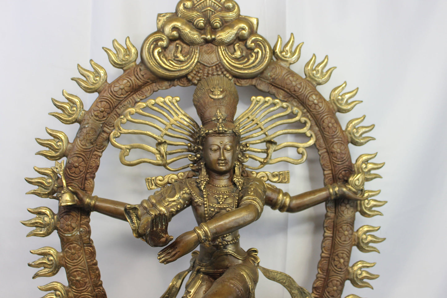 Shiva Nataraja Sculpture Lord of Dance Statue Dancing Shiva Murti Balinese Hindu art Lost Handmade wax cast solid Bronze 3 ft tall - Acadia World Traders