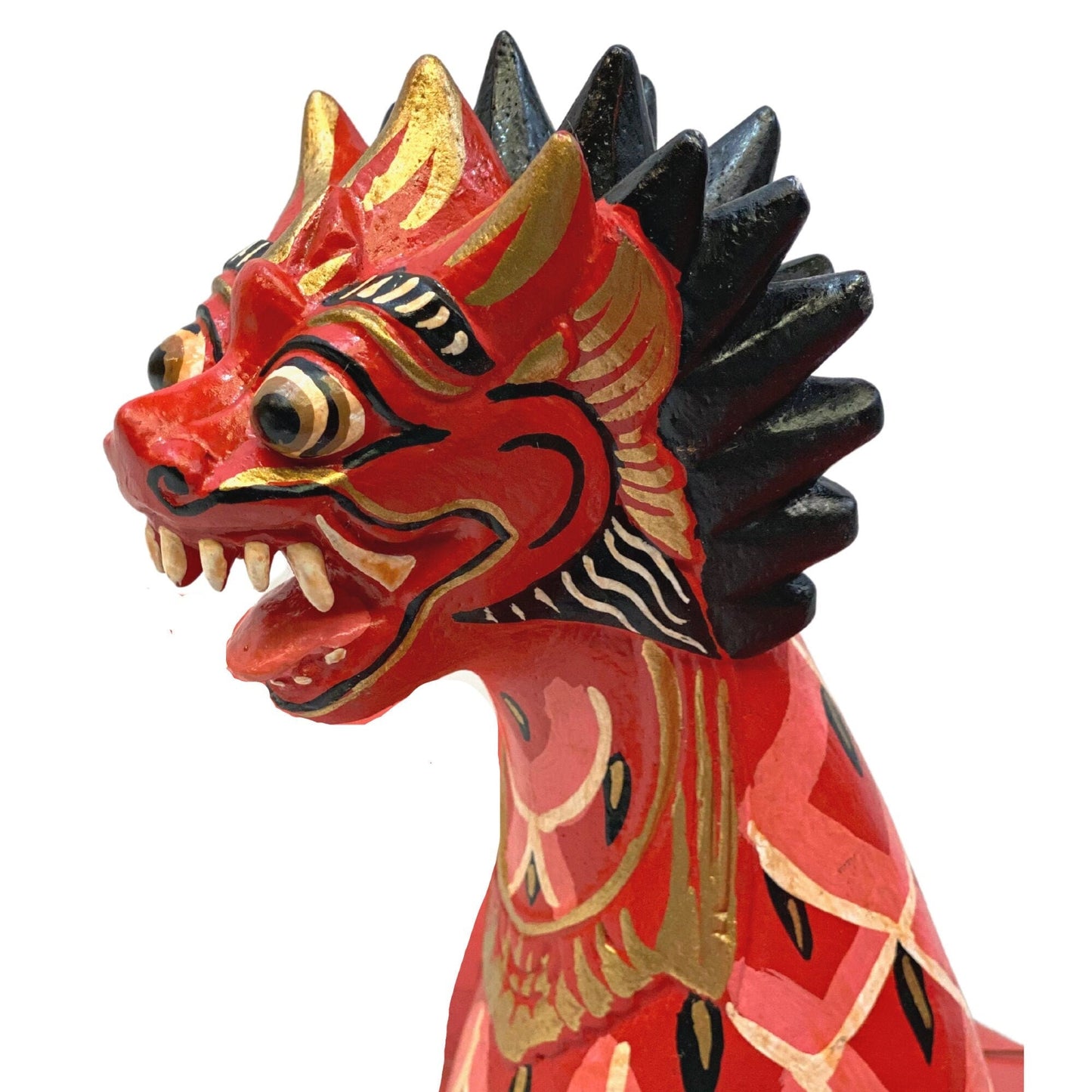 Balinese Flying Singa Mobile Lion Spiritchaser Garuda Demon Chaser Guardian Hand Carved Wood Carving Bali Folk Art