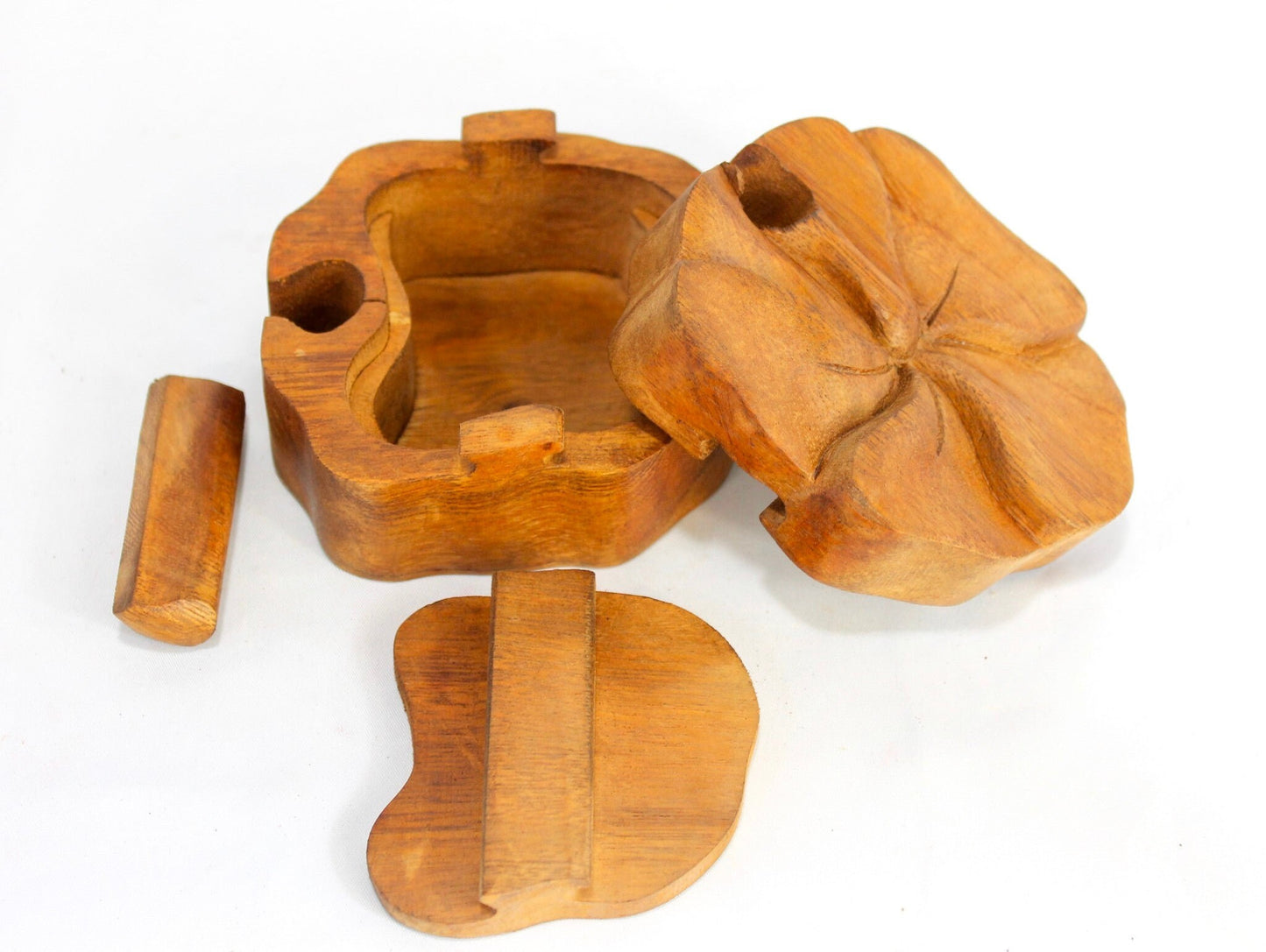 Tropical Hibiscus Flower Secret Puzzle stash Box