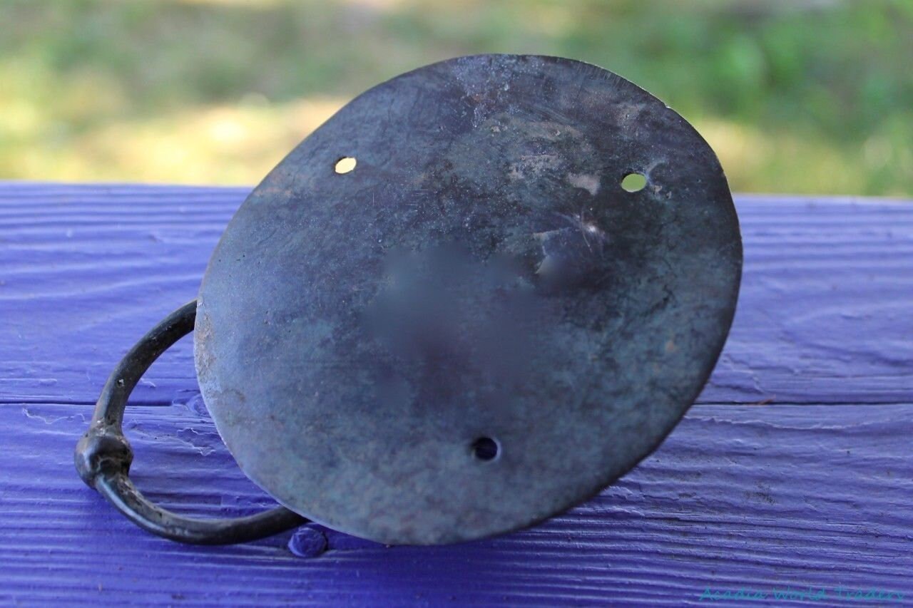 Vintage Gothic Skull Door Knocker Handle Verdigris Cast Bronze Balinese Art - Acadia World Traders