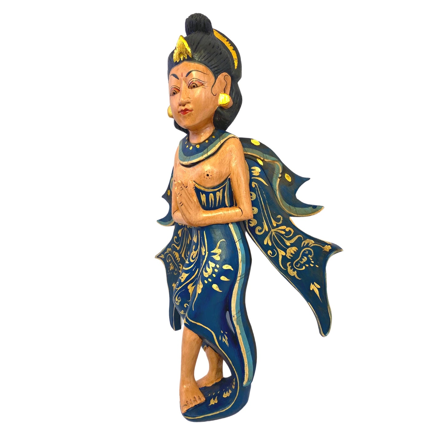 Dewi Sri Goddess Hanging Mobile Bali Wall Art Spiritchaser Crib Guardian Balinese Folk Art Hand Carved Wood Carving