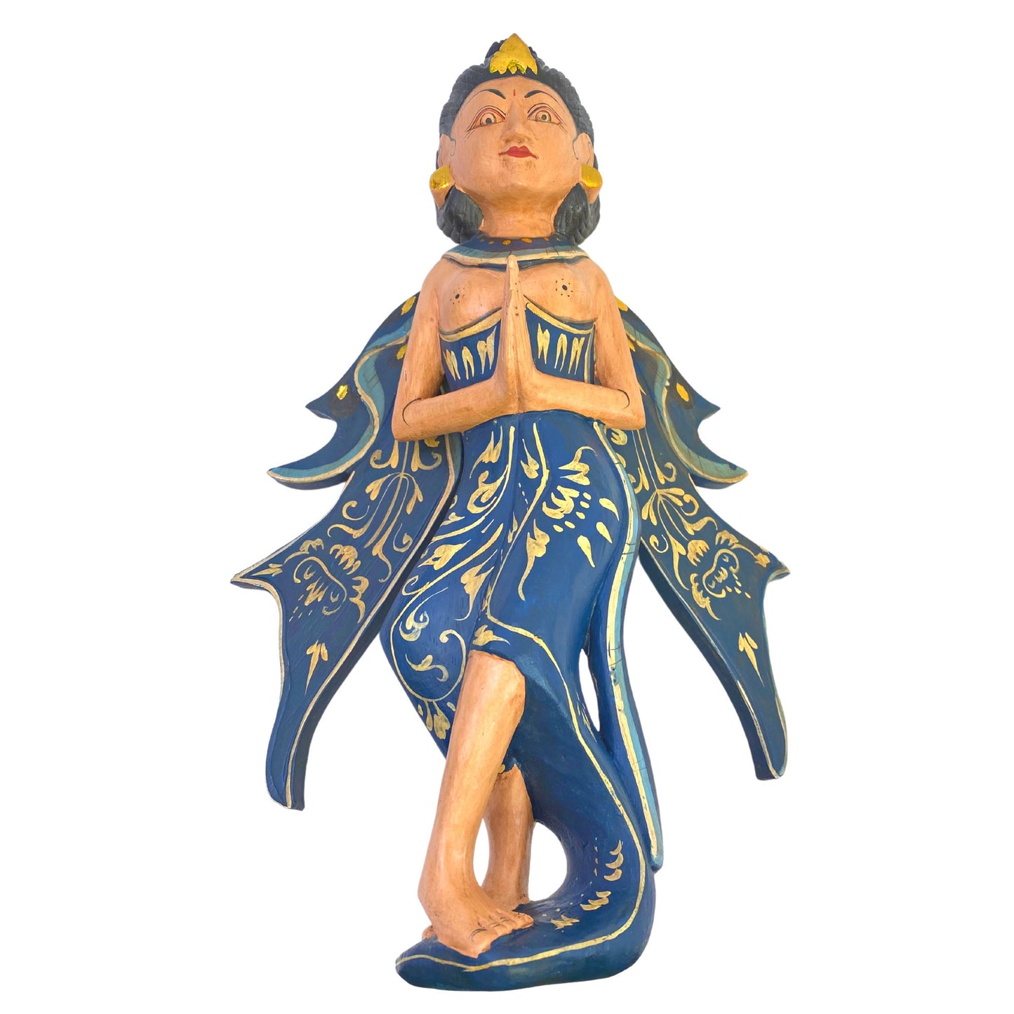 Dewi Sri Goddess Hanging Mobile Bali Wall Art Spiritchaser Crib Guardian Balinese Folk Art Hand Carved Wood Carving