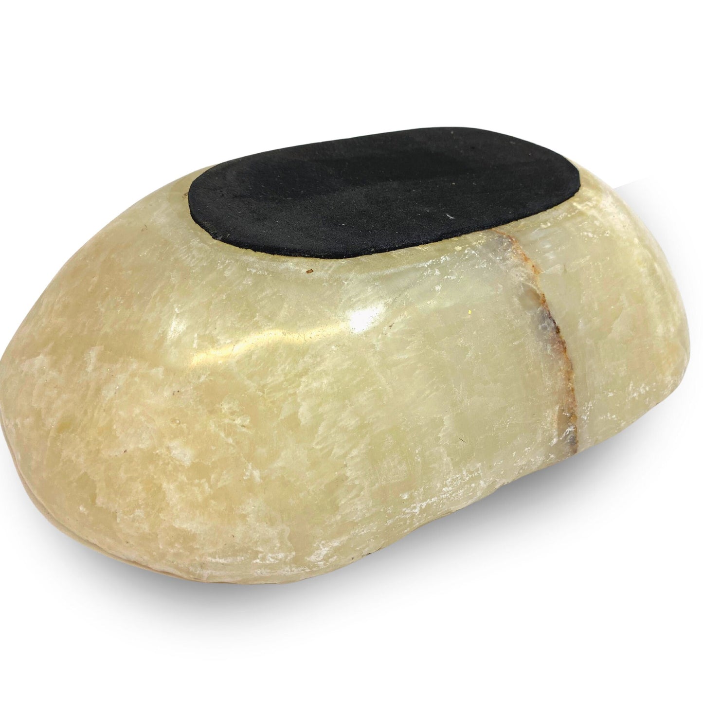 Hand Carved Agate Bowl: Decorative Crystal Healing Bowl