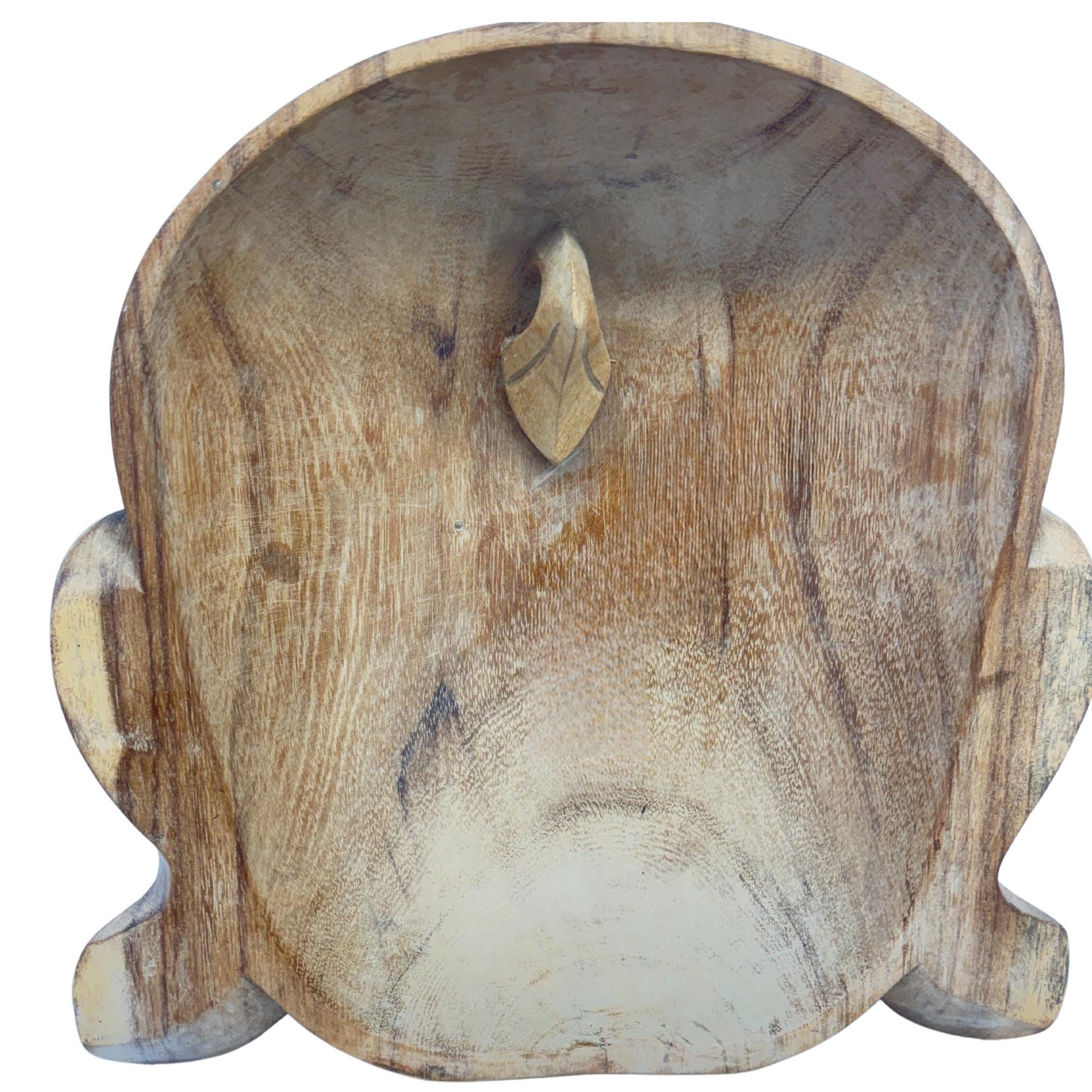 Laughing Traveling Buddha Mask Wall art  Hand Carved Wood Carving Hotei Budai Monk Good Luck Prosperity Bali Art - Acadia World Traders