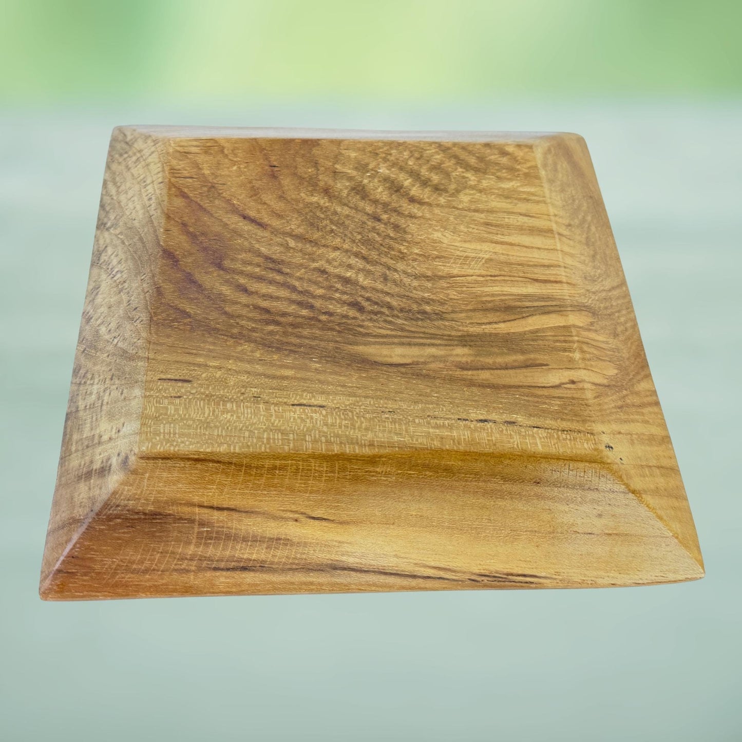 Abalone Seashell Teak Plate: Handcrafted Bali Candy Dish