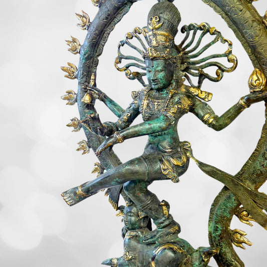 Shiva Nataraja Bronze sculpture Lord of the Dance Bali Hindu Statue art Lost Wax Cast Solid Bronze Handmade Balinese Art - Acadia World Traders