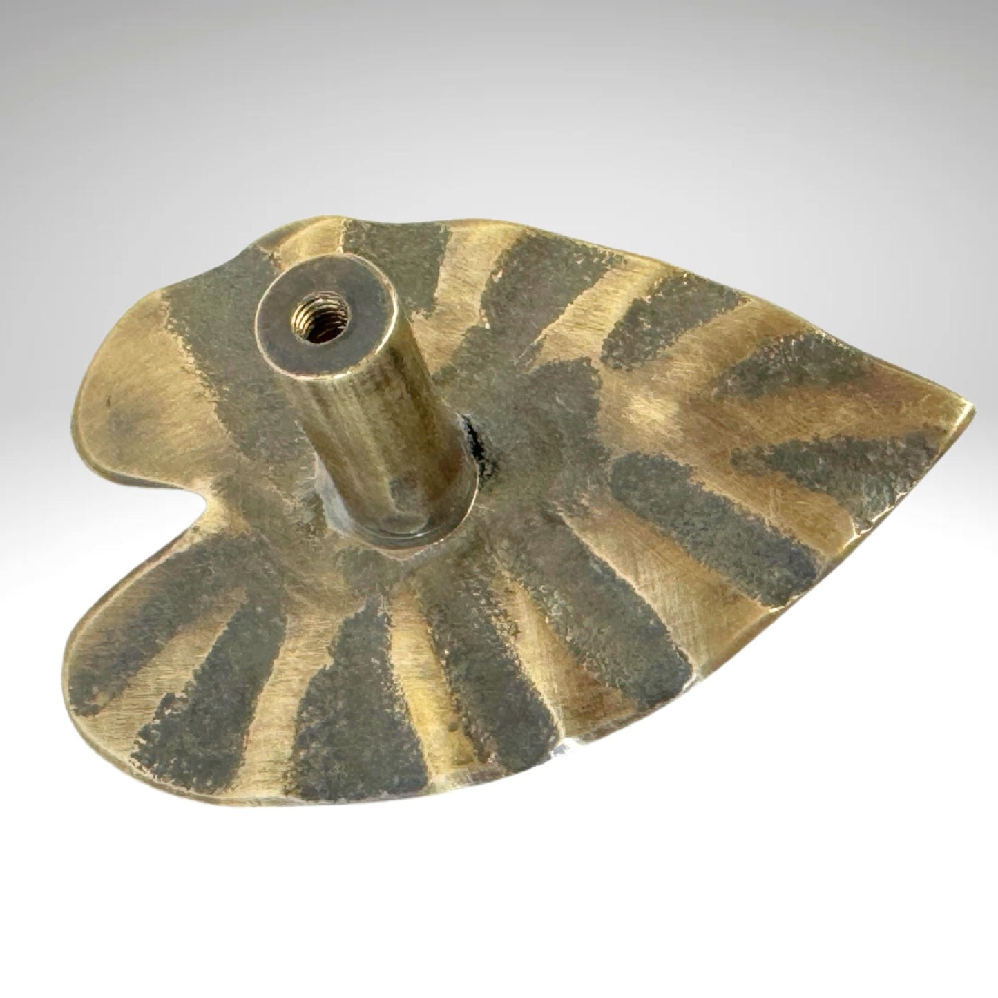 Brass Tree Frog Knob: Handmade Whimsical Home Decor drawer pull