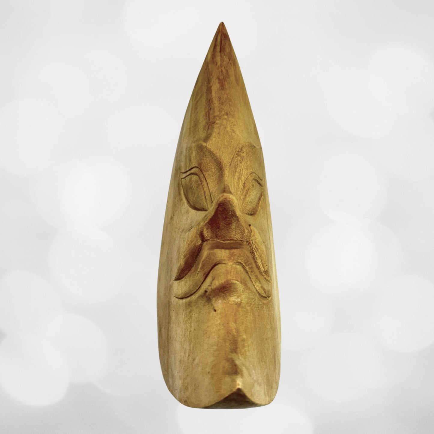 Chandra Man in the Moon Mask Wall Sculpture hand carved wood Bali Art - Acadia World Traders