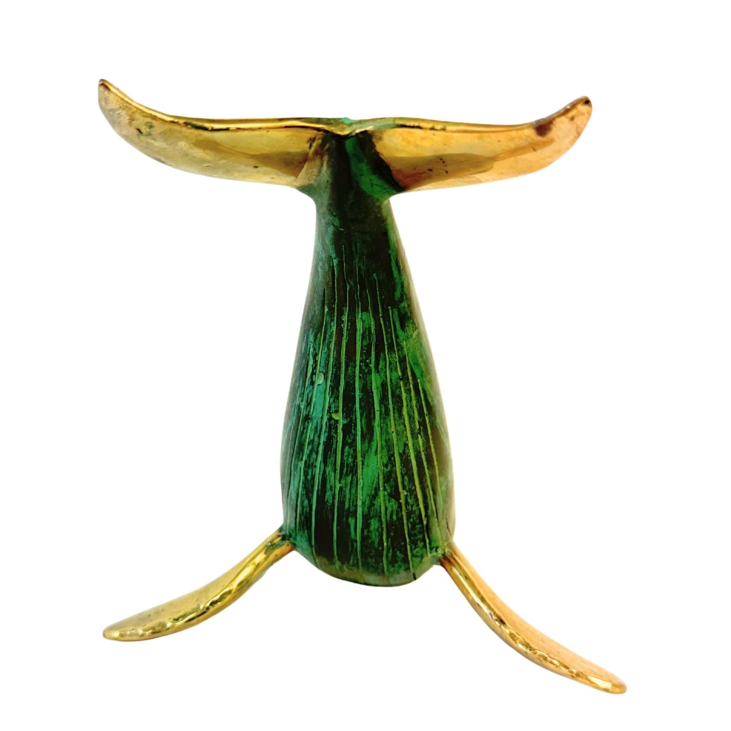 Humpback Whale Statue Sealife Marine Life Nautical Tabletop Decor Verdigris Genuine Lost Wax Bronze art - Acadia World Traders