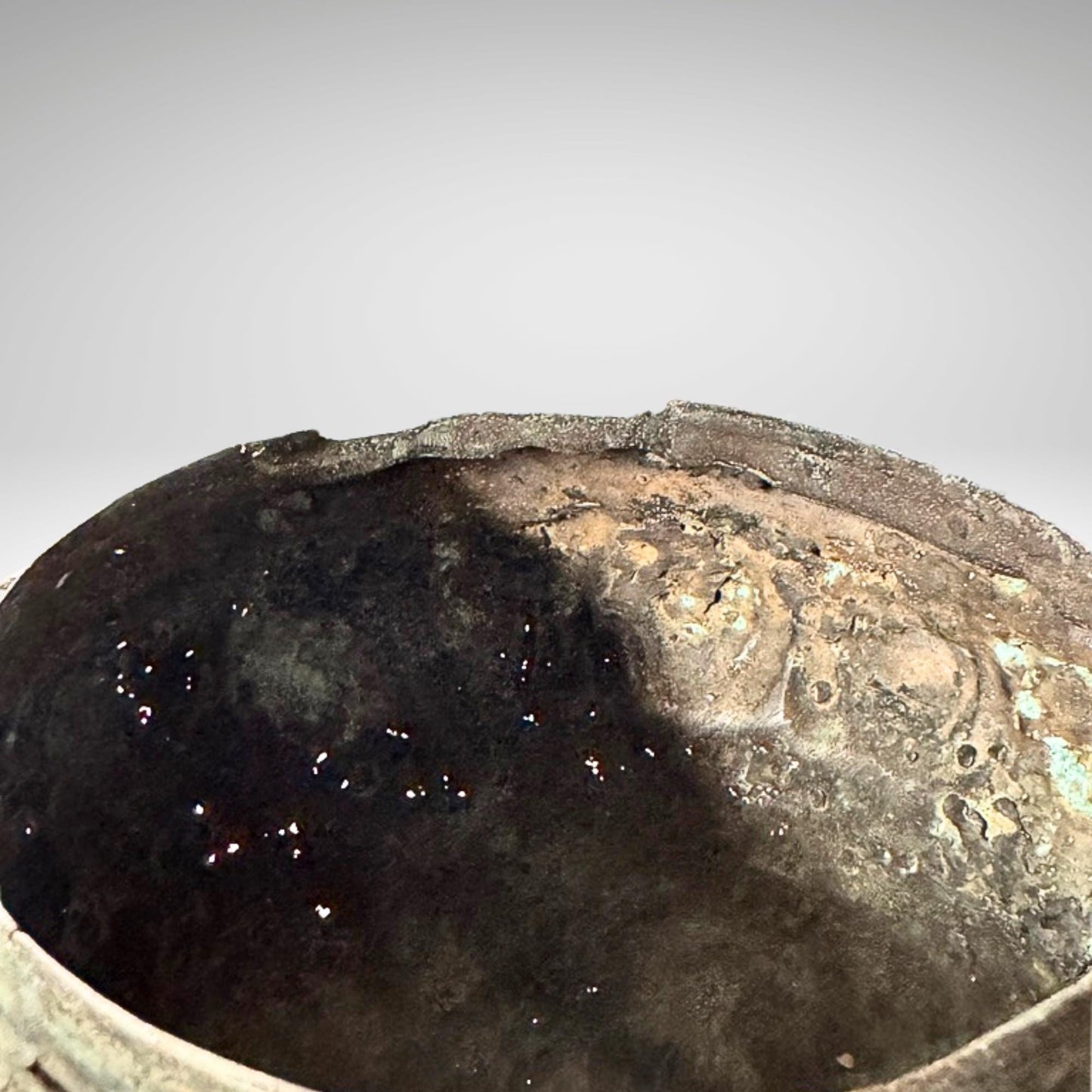 Vintage Bronze Censer World Turtle Kurma Incense Burner Verdigris Patina Bronze Indonesian Folk Art