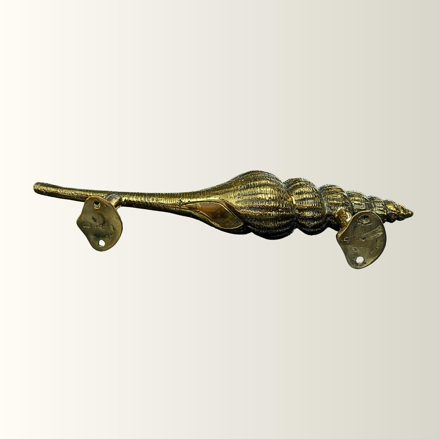 Bronze Seashell Door Handle: Nautical Doorpull, Lost Cast Wax Bronze