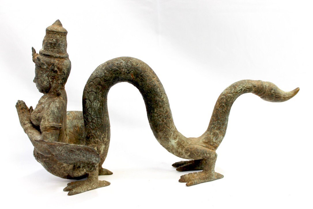 Balinese Mermaid Sculpture Nyi Ratu Blorong of the South Seas Indonesian Bronze Statue