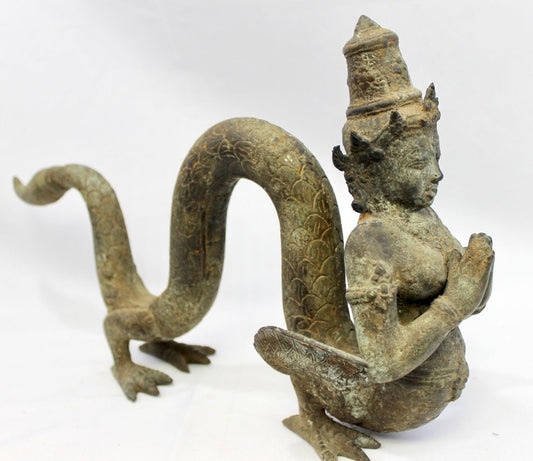 Balinese Mermaid Sculpture Nyi Ratu Blorong of the South Seas Indonesian Bronze Statue